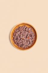 Doseninhalt Hundefutter mit Kaninchenfleisch